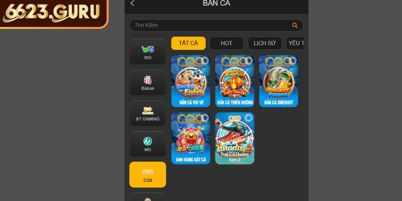 Bắn Cá CQ9 6623 - Nhà Phát Hành Chinh Phục Ngư Thủ Toàn Cầu 1 Khái quát nhà phát hành Bắn Cá CQ9 6623