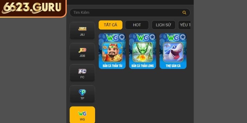 Khái quát nhà cung cấp Bắn Cá WG 6623
