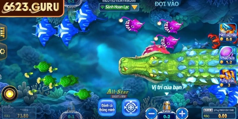 Trải nghiệm game Shark Attack
