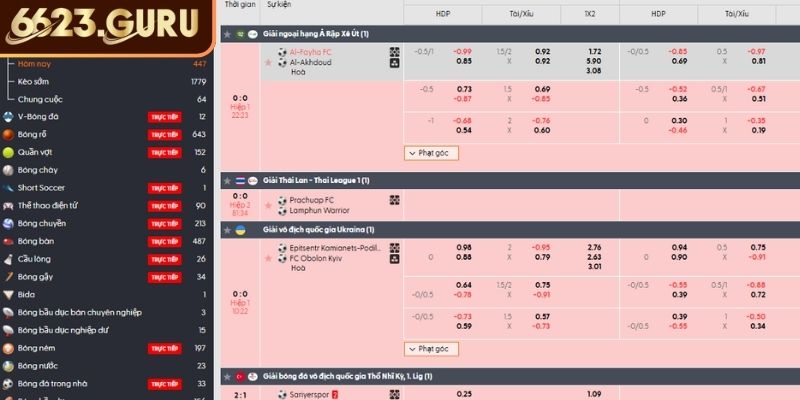 Dễ dàng tham gia cá cược thể thao ảo 6623